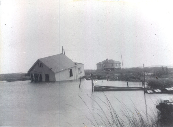 damaged home